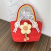 Gran Marca Bebé Luna Llena Souvenir de Cumpleaños Niños Cien Días Banquetes Bolsas de Regalo de Agradecimiento Bolso de Mano Tejido a Mano para Salir Estilo Pastoral