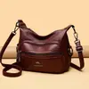 Bolso bandolera para mujer, bolso original de madre, bolso de mujer 2026, nuevo, textura de cuero suave, moderno, de un solo hombro, versátil para mediana edad