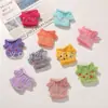 Top Mini Tricô Colorido Fofo de Morango com Bolinhas Roupas para Boneca DIY Feitas à Mão Acessórios Decorativos para Vestir