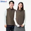 Nuevo Chaleco Flor de Nieve Cuello Alto Chaqueta Cálida Integrada Exterior Cortavientos Estampado LOGO Ropa para Grupo de Actividad de Empresa