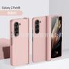 Funda para Teléfono Samsung Galaxy Z Fold6 Pantalla Plegable Textura de Piel Mate Bisagra Cubierta Completa Resistente a Caídas Funda Protectora