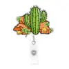 Porta-credencial retráctil de acrílico, clip divertido para insignia, lindo porta-credencial de identificación retráctil, porta-credencial retráctil personalizado con purpurina de fácil extracción