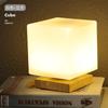Luminária de mesa decorativa USB de madeira maciça nórdica, abajur de cabeceira para quarto, sala de estudo, luz noturna LED para casa de família, luz criativa para atmosfera