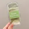 Goma para coleta alta estilo coreano de alta elasticidad, banda negra versátil para el pelo, nueva y elegante cuerda elástica para el pelo 2026