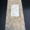 Fábrica en stock plato de bordado de cuerda de malla con tela de malla bordada nuevo vestido de poliéster ropa para niños tela de bordado