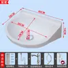 Lavabo de pared, no requiere taladro, diseño simple de plástico, adecuado para apartamentos pequeños, mini lavabo