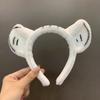 Haichao joyería banda para el pelo de orejas de tigre de dibujos animados accesorios para el pelo al por mayor animal tigre cara linda tocado de felpa en venta lindo