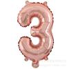 Globo Digital de Aluminio de 32 Pulgadas Color Oro Rosa para Bebé de Cien Días Boda Festival Globo Decorativo de Papel de Aluminio