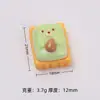 Urso Castanha Biscoito Comida e Brincadeira Criativo DIY Acessórios Cola de Creme Resina Peças Pequenas Pacote de Material Atacado