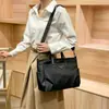 Bolso de Mano para Portátil de Tela Oxford para Mujer, Gran Capacidad, Ligero, para Documentos de Negocios, Viaje, Hombro, Cruzado, Bolso Tote