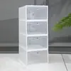 Suministro Directo de Fábrica Caja de Almacenamiento para Zapatos Plástico Transparente PP Caja de Zapatos Engrosada Caja de Zapatos con Tapa abatible Caja de Almacenamiento para Suministros del Hogar