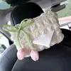 Caja de Pañuelos para Coche Caja de Pañuelos Creativa de Tulipán para Coche Bolsa Colgante para Pañuelos Caja para Reposabrazos Decoración Interior de Coche para Mujeres