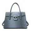 Bolso Cruzado de Hombro Único de Gran Capacidad Nuevo 2025 Transfronterizo, Bolso Femenino Urbano Simple a la Moda, Bolso Clásico con Patrón de Piedra para el Trabajo
