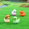 Nuevo producto transfronterizo: adorables figuritas de pato vegetal, perfectas para jardinería, paisajismo, decoraciones DIY y exhibiciones de paisajes en miniatura