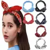 Nueva Banda para el Cabello Deportiva Elástica con Nudo de Oreja de Conejo y Flor Transfronteriza Banda para la Cabeza Estilo Étnico Fija con Alambre de Acero Banda para el Cabello Banda para el Cabello