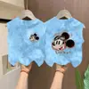Chal Tie-Dye 100% Algodón para Niños y Niñas 2026, Top sin Mangas de Dibujos Animados de Moda de Venta Caliente en Verano para Niños Mayores