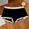 Boxers de niña de color sólido de alta elasticidad, amigables con la piel, sin costuras, anti-exposición, bóxer para mujer, ropa interior con entrepierna de algodón antibacteriana para mujer