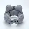 Almohada inflable tipo prensa en forma de U, almohada de viaje portátil para el cuello, protección para el cuello de avión y tren de alta velocidad, artefacto para dormir en forma de U