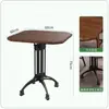 Conjunto de Mesa e Cadeiras Estilo Retro Americano para Loja de Chá com Leite, Loja de Sobremesas, Padaria, Mesa de Jantar em Madeira Maciça, Restaurante, Mesa e Cadeiras para Café