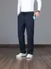 Pantalones Casuales Finos Sueltos para Hombre de Primavera y Verano Pantalones Negros Pantalones Deportivos para Hombre de Mediana Edad Pantalones Casuales para Hombre Estilo de Hombre