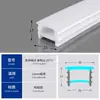 Cubierta de luz de silicona con placa de cubierta para canales de luz lineal LED, conductos de luz de línea suave, fundas de tubo de luz de silicona, tiras de luz de silicona