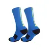 Meias de basquete de combate real transfronteiriço meias absorventes de suor meias de cano alto masculinas e femininas meias de toalha infantil antiderrapantes cor gradiente meias de ciclismo