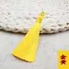8cm Súper Corto Gordito Nuevo Llegada Borla con Espiral Pura Hecha a Mano Exquisito Nudo Chino Rayón Espiga Colgante Bigotes
