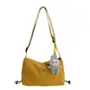Bolsa Transversal Casual para Mulheres 2026 Nova Coleção Primavera e Verão Alça Larga Versátil Bolsa de Lona Grande Capacidade Bolsa de Ombro para o Dia a Dia