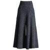 Pantalones de Pierna Ancha para Mujer Otoño e Invierno 2020 Nuevos Pantalones de Lana Adelgazantes Pantalones Cortos Estilo Hong Kong Pantalones de Moda para Mujer Pantalones de Pierna Acampanada Pantalones para Mujer