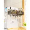 Estante de Almacenamiento para Refrigerador Almacenamiento Lateral Cocina Multifuncional Cubo Lateral Gancho Colgante Multicapa Lateral Lateral Lateral Estante Colgante de Pared Lateral