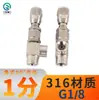 Acero Inoxidable 304/316 Válvula de Ajuste Fino con Rosca Interna Rosca de Escala Ángulo de Rosca Flujo Directo Hilo Interno y Externo Válvula de Control de Micro Flujo