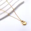 Collar de acero inoxidable INS al por mayor Moda europea y americana Joker Diario para ir al trabajo Candado de amor dorado Collar transfronterizo para mujer