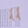 Accesorios de joyería de moda para hacer tú mismo color oro K tablero de dibujo pincel paleta de pintura aleación de gota de aceite aretes accesorios para collares