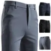 Moda Otoño 2025 Nueva Tendencia para Hombre Pantalones Largos Casuales Elásticos en Cuatro Direcciones Holgados Rectos Pantalones de Traje