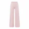 Calça reta de cintura alta estilo preguiçoso, toque nude, para usar fora, calça larga casual, calça de yoga para mulheres, calça longa para fitness, calça solta balançante