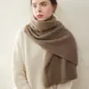 Cachecol 100% Caxemira Pura para Mulheres Quente Proteção contra Frio Simples Protetor de Pescoço Cachecol de Estilo Versátil Ciclismo ao Ar Livre Cachecol de Comprimento Médio