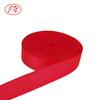Accesorios dedicados 25 mm * 0,7 mm accesorios de ropa cinta jacquard de poliéster rojo de alta resistencia