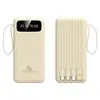 Power Bank Transfronterizo 30000Mah 22.5W Carga Súper Rápida Gran Capacidad con Cuatro Cables Integrados Fuente de Alimentación Móvil Venta al por Mayor