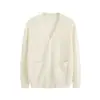 Suéteres de procesamiento OEM para primavera y otoño, cárdigan de punto de manga larga estilo universitario para mujer, chaqueta versátil para mujer