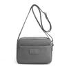 Bolsa horizontal elegante de cor sólida, bolsa pequena de nylon portátil, transversal de ombro único, bolsa de moedas para mulheres