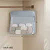 Bolsa de red para almacenamiento de ropa interior y calcetines transfronteriza, bolsa colgante para ropa interior para armario de dormitorio, organizador de calcetines para colgar en la pared