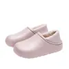Pantuflas de Algodón Cálido con Forro Impermeable, Pantuflas de Felpa Estilo Birkenstock para Otoño e Invierno, Adecuadas para Usar al Aire Libre, Zapatos de Maternidad para Hombre