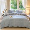 Juego de Ropa de Cama para Dormitorio de Estudiante Individual de Otoño e Invierno de Cuatro Piezas, Juego de Tres Piezas, Funda de Edredón de Una Pieza, Algodón de Aloe Vera