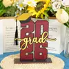 Bt362 Transfronterizo 3D Temporada de Graduación 2026 Decoración Festiva de Mesa de Madera Adorno Temporada de Graduación Regalo de Graduación