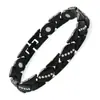 Pulseira Magnética Amazon Cross Cobre Antigo Vermelho Três Fileiras Fecho Dobrável Eletrodepositado Escovado Pulseira Liga de Zinco Joias Masculinas