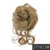 Pelucas de Comercio Exterior, Ligas para el Cabello de Moda Europeas y Americanas, Peinados de Moño, Moño de Pelo Largo Esponjoso para Mujer, Venta Directa de Fábrica, Estilo Perezoso