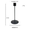 Venta directa de fábrica Candelabro de acero Muebles de hierro Adornos para restaurante dormitorio Decoraciones románticas para películas con luz de velas