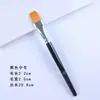 Pincel de Pintura de Nylon com Cabeça Plana Transfronteiriço Pincel para Pintura Acrílica Pincel para Pintura Facial Infantil Pincel para Tinta a Óleo Pincel de Guache Bicolor Aquarela