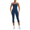 En stock Pantalones Deportivos de Pierna Recta de Largo Medio con Sensación Nude Europea y Americana Sin Líneas Visibles Conjunto de Yoga