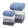 Juego de Toallas de Baño Transfronterizo 100% Algodón, Toalla Jacquard de Color Sólido para Regalo, Juego de Toallas de Exportación Comercial 100% Algodón con Logo Personalizado